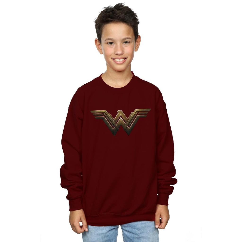 DC Comics Jungen-Sweatshirt mit Wonder Woman-Logo