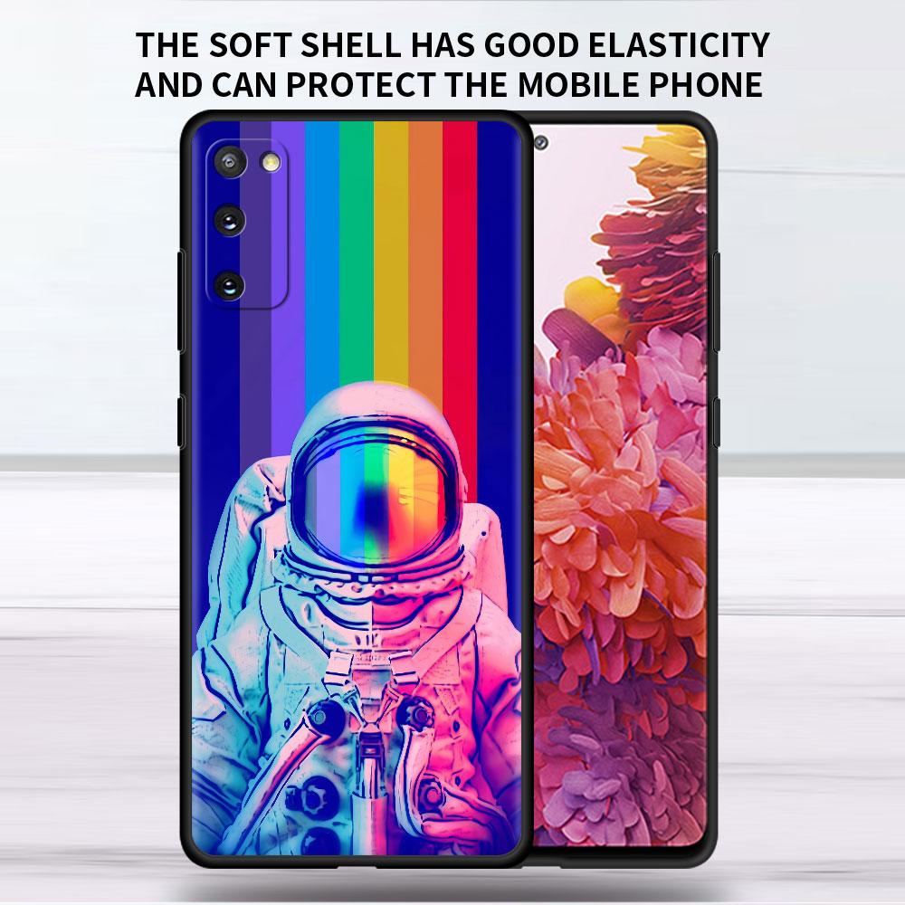 Husă Moale Pentru Samsung Galaxy Note 20 Ultra 10 Plus Lite A50 A70 A20 A40 A20e 9 8 A60 A10e Fundă Husă Telefon Spațiu Astronaut Cool