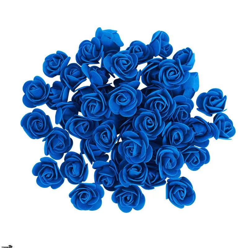 50~500Pcs 3.5cm PE Foam Rose Head Artificial Flower For Wedding Birthday Party Home Decor DIY Bear Rose Valentines Day Gifts