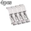 4/2Pcs Car License Plate Frame Spring Bracket Stainless Steel Holder Camping Car Frame Holder Clamps Trailer Number Plate Clips