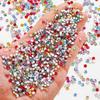 50PCS 3D Nail Art Rhinestones Sparkle Colorful 3mm Mini Star Shiny Zircon Rhinestones Glossy Glitter Pointed Bottom