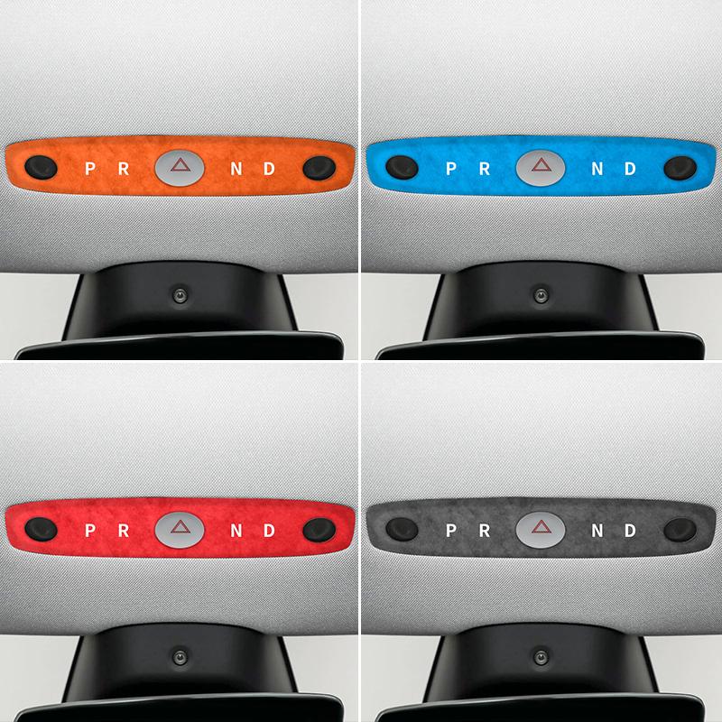 For Tesla Model 3 Highland - Model Y 2025- Car Front Reading Light Panel Trim Sticker Made of Alcantara Interior Accessories