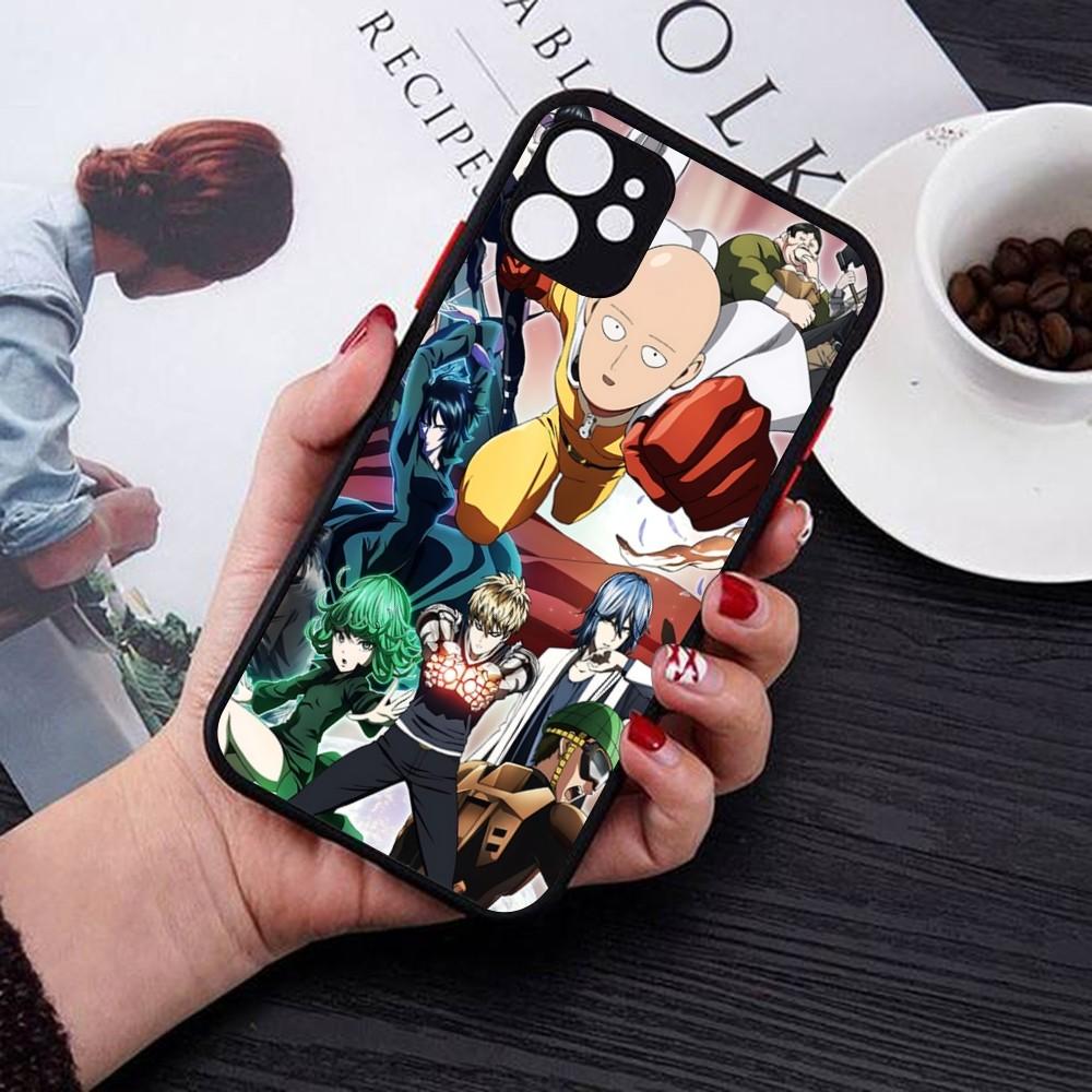 One Punch Man Phone Case For IPhone 14 11 12 13 Mini Pro Max 8 7 Plus X XR XS MAX Translucent Matte Cover