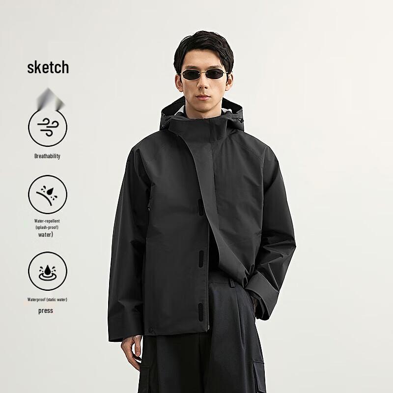 CROQUIS Men's 2025 Spring Hooded H-Fit Jacket