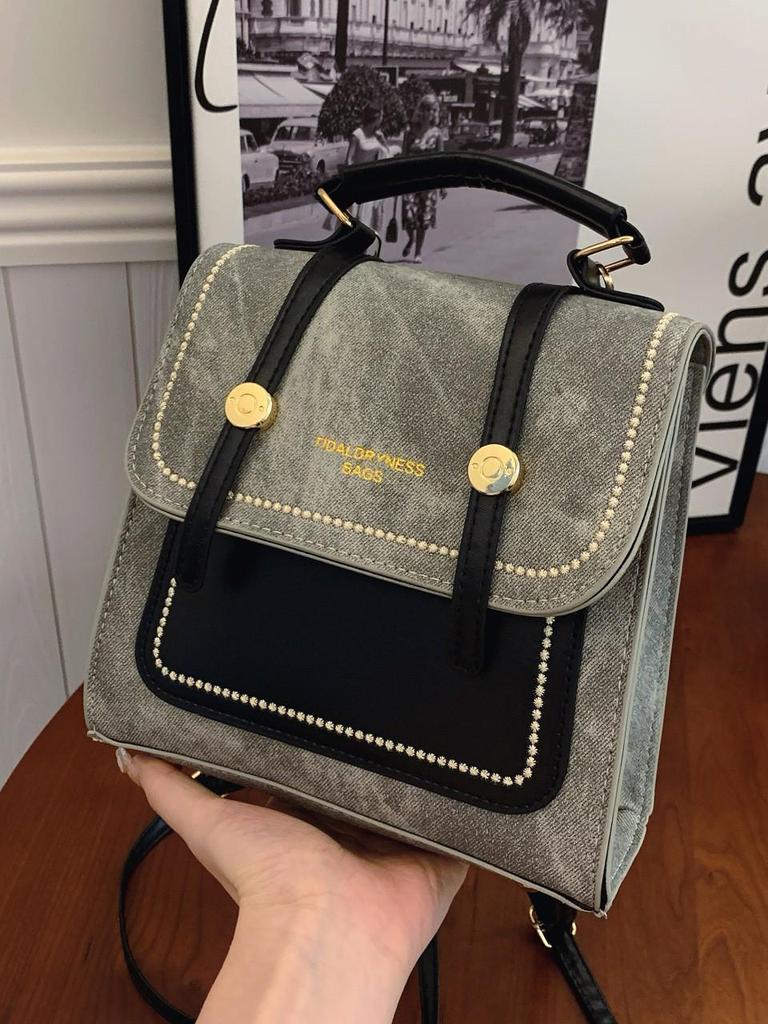 Korean Retro Large Capacity College-Style Crossbody Handbag Backpack (2025)