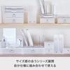 Storage Cases A4 File Set of W x D x H W x D x H All White Made in Desktop Upright Series Cumulative Sales Exceeding 10 Million Stylish Like-it Boxes,