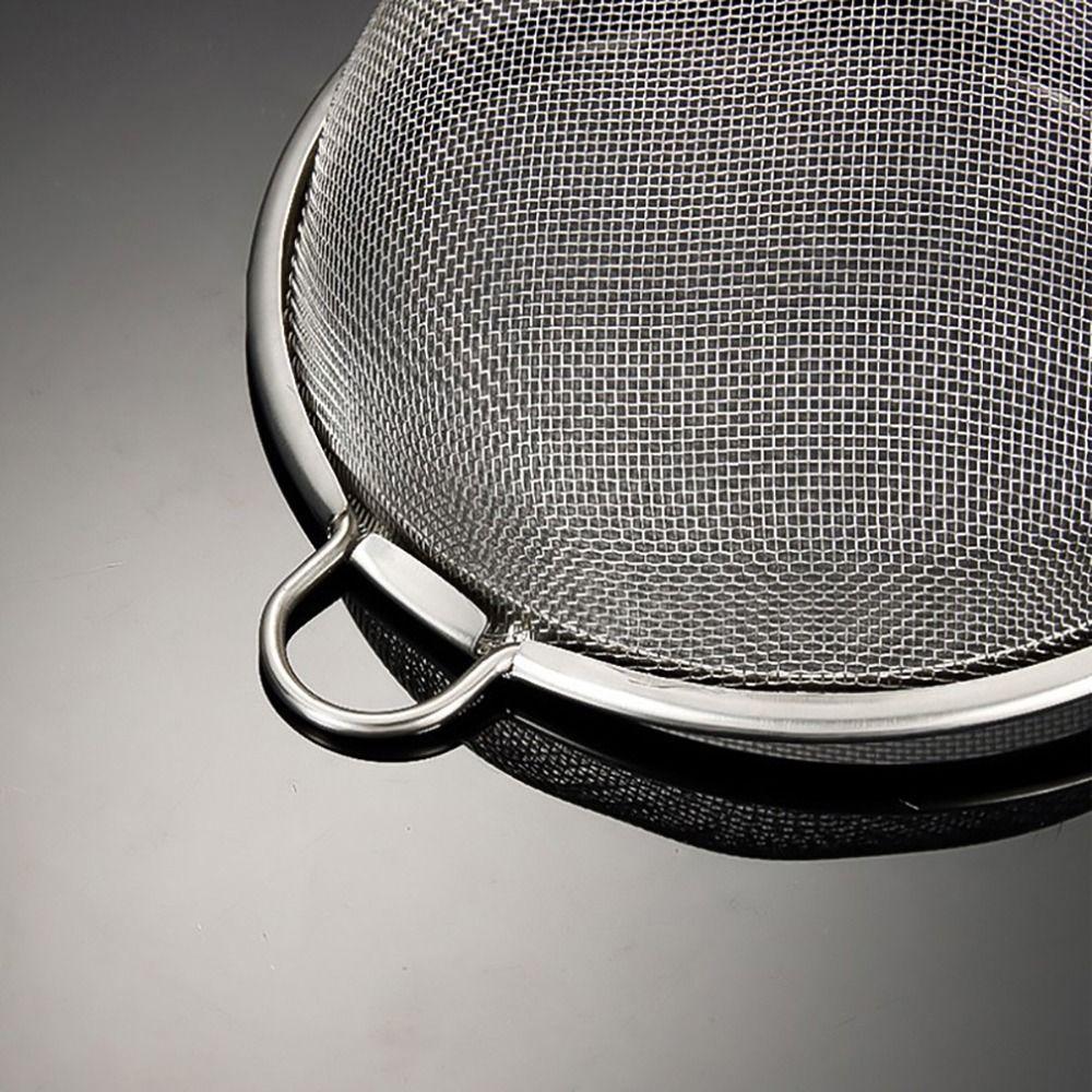1Pcs Flour Sifter Colander Sieve Fine Mesh Oil Strainer Durable Filter Mesh