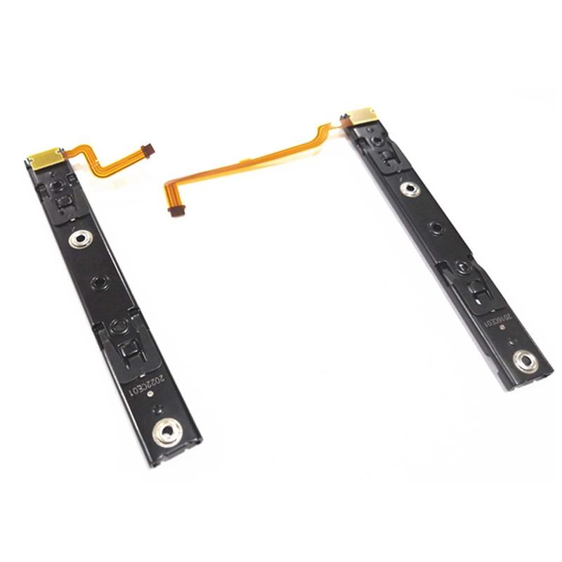 Repair Part Right and Left Slide Rail with Flex Cable Fix Part for Switch Console Rebuild Track Accessory