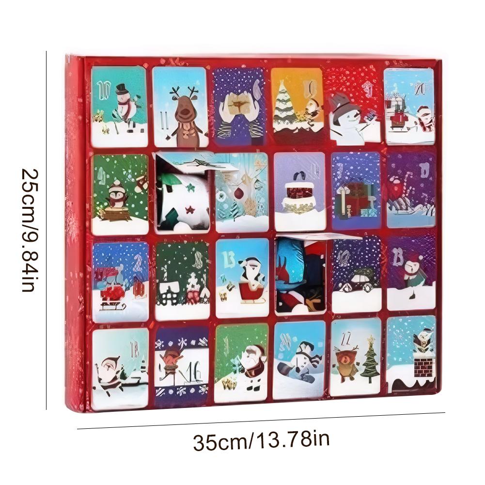 Christmas Socks Advent Calendar 2025 Christmas Advent Calendar with 24 Pairs of Fun and Colorful Socks Xmas Gifts for Women Men