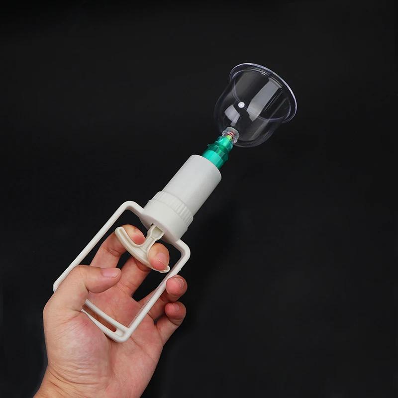 Vacuum Cupping with Pumping Gun Suction Cups Back Massage Body Cup Detox Anti Cellulite Therapy Cans Healthy Care Jars