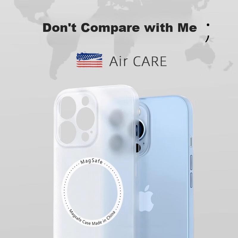 EDDGA Magnetic Case for Apple IPhone 16 Pro, Ultra-Thin Frosted Semi-Transparent PP Case, Full Lens Protection Shockproof Cover Translucent Black]
