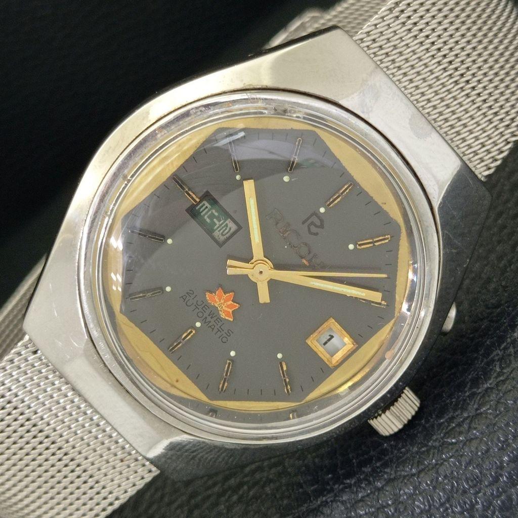 Ricoh R31 AUTOMATIC JAPAN MENS VINTAGE ORIGINAL DIAL WATCH A701961-5 R207-a701961