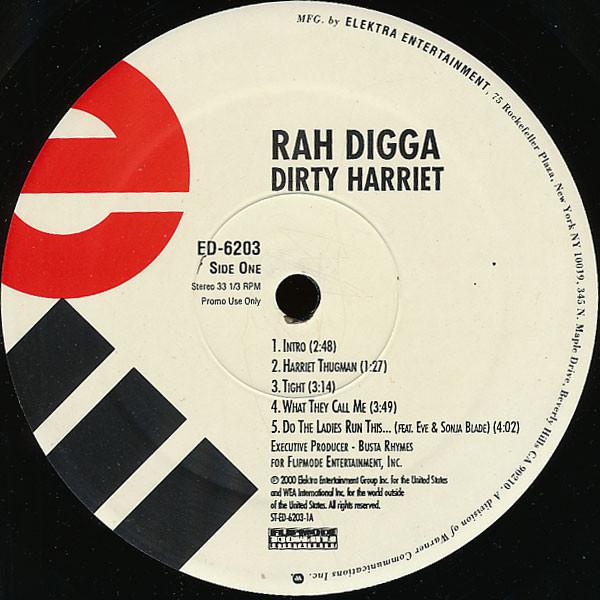 

LP Record RAH DIGGA - Dirty Harriet ED6203 Elektra 2000 US Rap & Hip-Hop/R&B Used