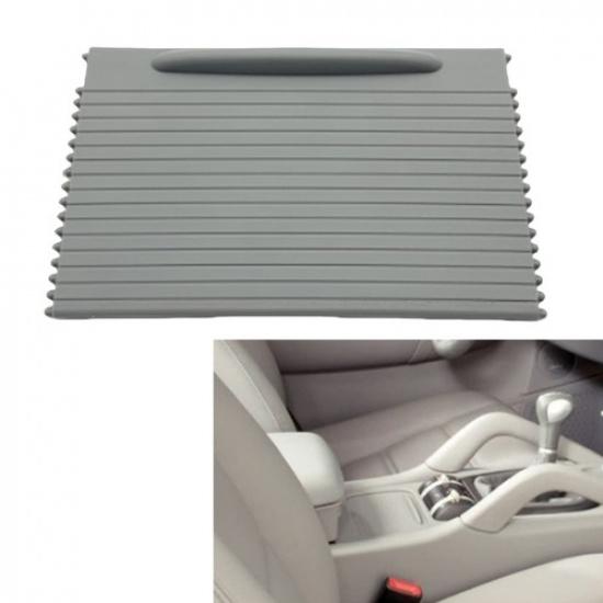 Center Cup Holder Roller Blind Cover For Porsche Cayenne 955 2003-10 2004 Gray