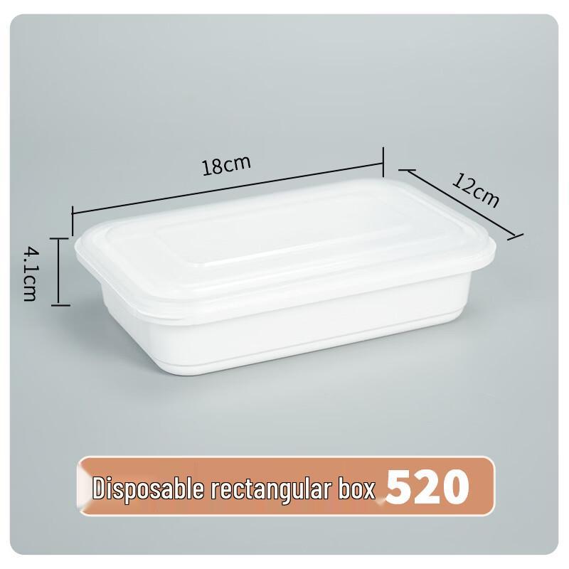 

Disposable Rectangular Food Containers with Tamper-Proof Lids 0.5L-1L