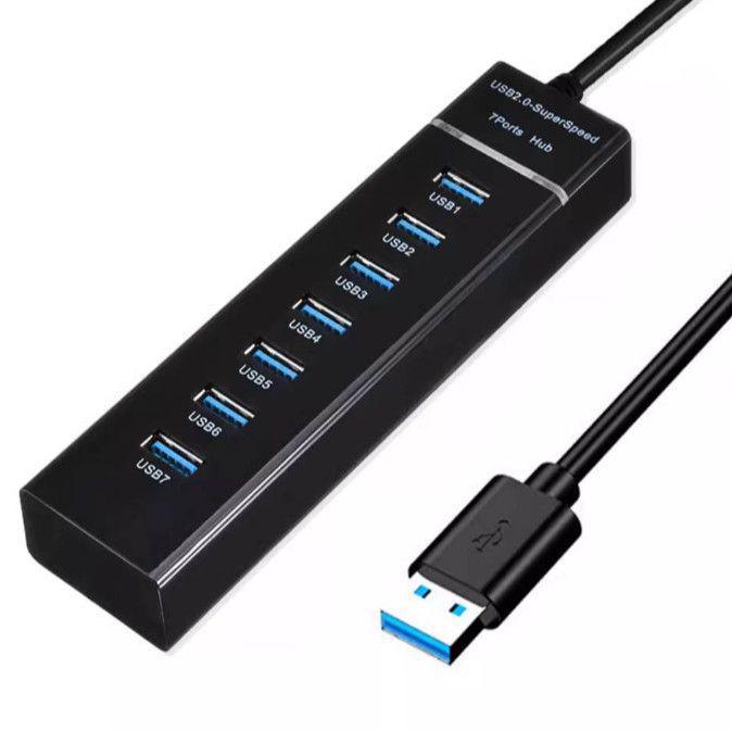 High-Speed USB 3.0 Multi-Port Hub with Vertical Extension for Laptops & Desktops