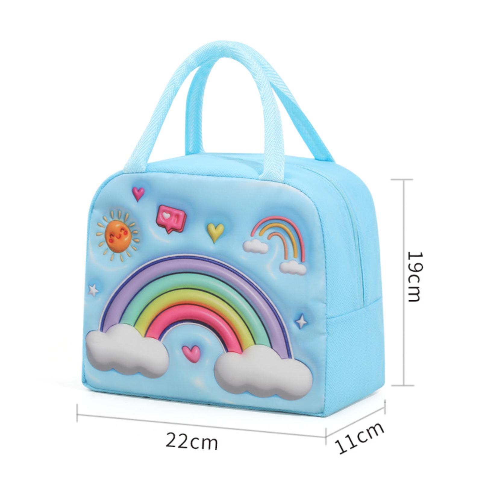 Portable Lunch Bag Portable Insulated Bag One Size синий