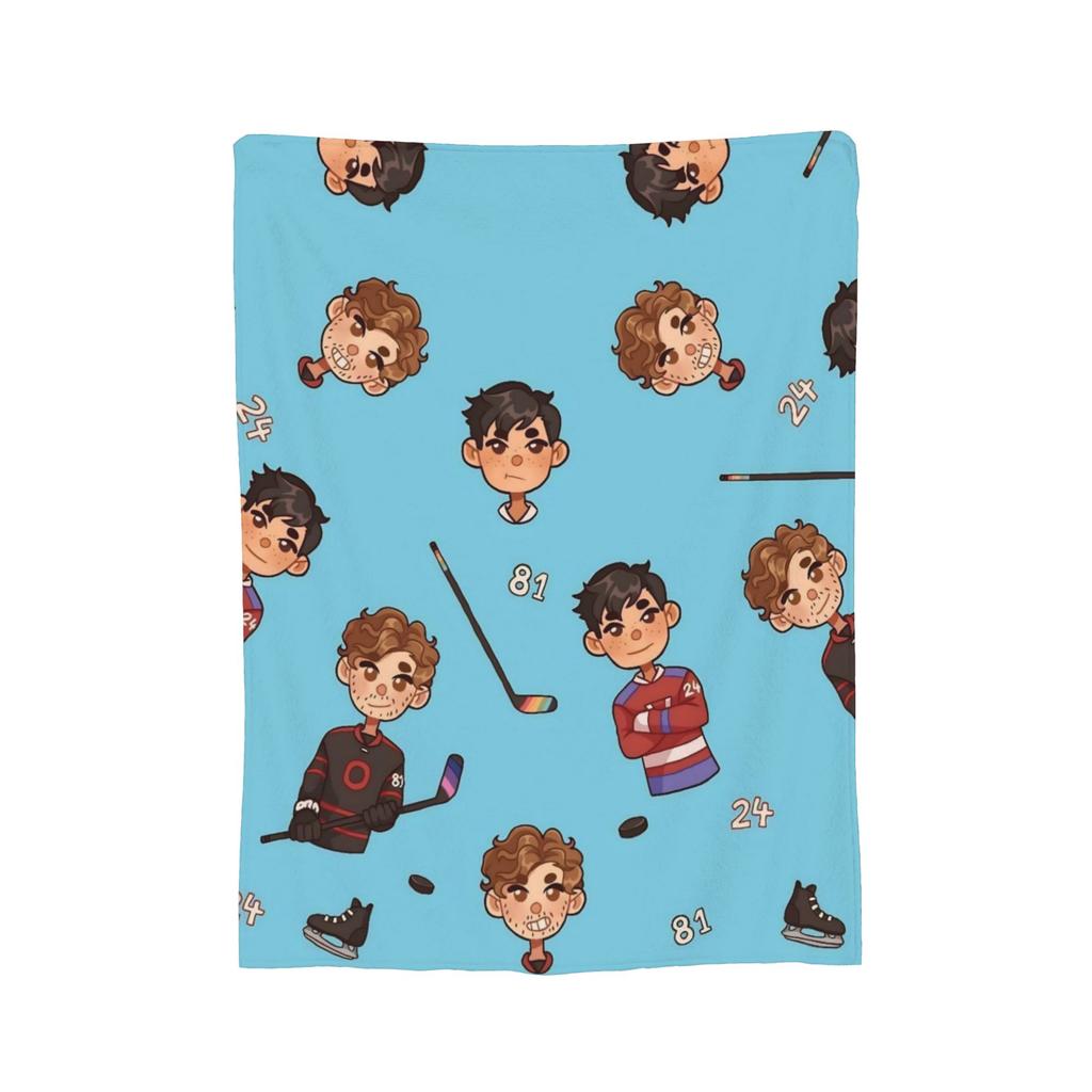 Heated Rivalry Blanket Hollanov 81 24 Flannel Novelty Warm Throw Blanket for Home Winter,