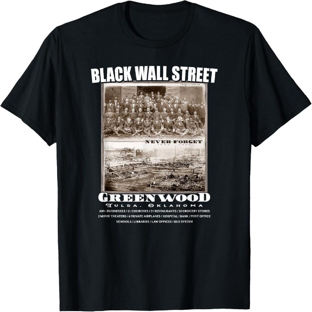 Black Wall Street - Vintage History Before And After Photos T-Shirt XXXXXL чёрный