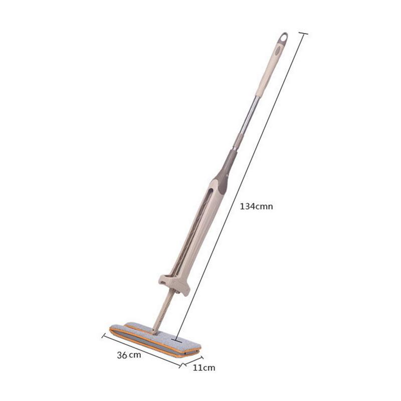 Double Sided Flat Magic Mop Telescopic Hand Push Sweepers Hard Floor Cleaner Lazy Vassoura Switch Clean Self-wringing Ability