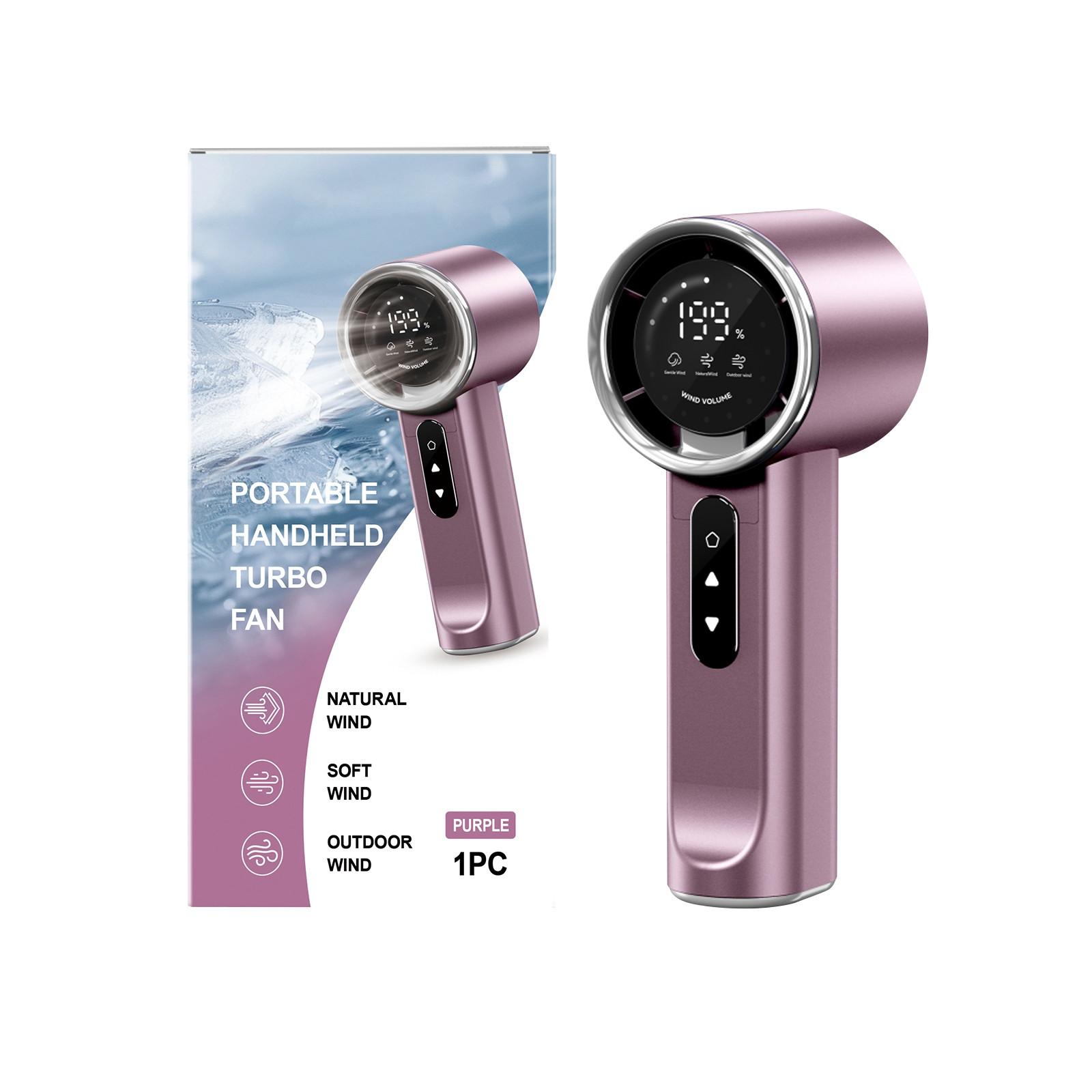 

Высокоскоростной ручной вентилятор с тремя регулируемыми скоростями ветра, быстрой зарядкой и длительным сроком службы аккумулятора. One Size фиолетовый