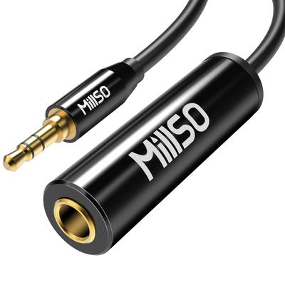 MillSO Προσαρμογέας Ήχου 6.35mm σε 3.5mm Μαύρος MS-A63