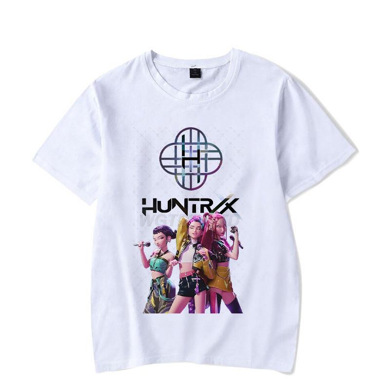 Rumi KPop Lovci démonů Anime Tričko Hip Hopová trička Dárek pro muže ženy Móda KPop Lovci démonů Korejská Ulzzang trička