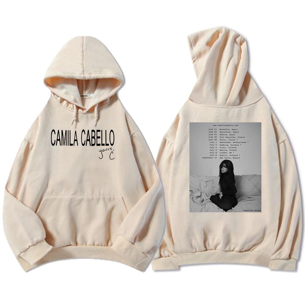 Camila Cabello Yours.C Tour 2025 Hoodies Langarm Fleece Herren/Damen Sweatshirts Grafik Kleidung Tasche Kapuzenpullover Männlich