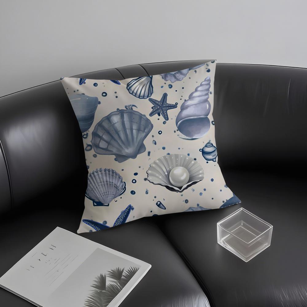 Ocean Animals Ins Cushion Cover Pillowcase Ultra Soft Skin Friendly Fabric Cloud Like Comfort & Concealed Zipper