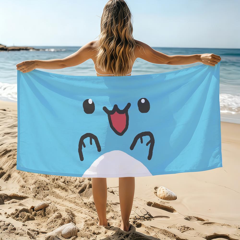 

Bugcat Capoo Cute Towel Beach Towel Oversized Quick Dry Towel Absorbent Soft Swim BeachTowels for Men Women W30*H60(CM)
