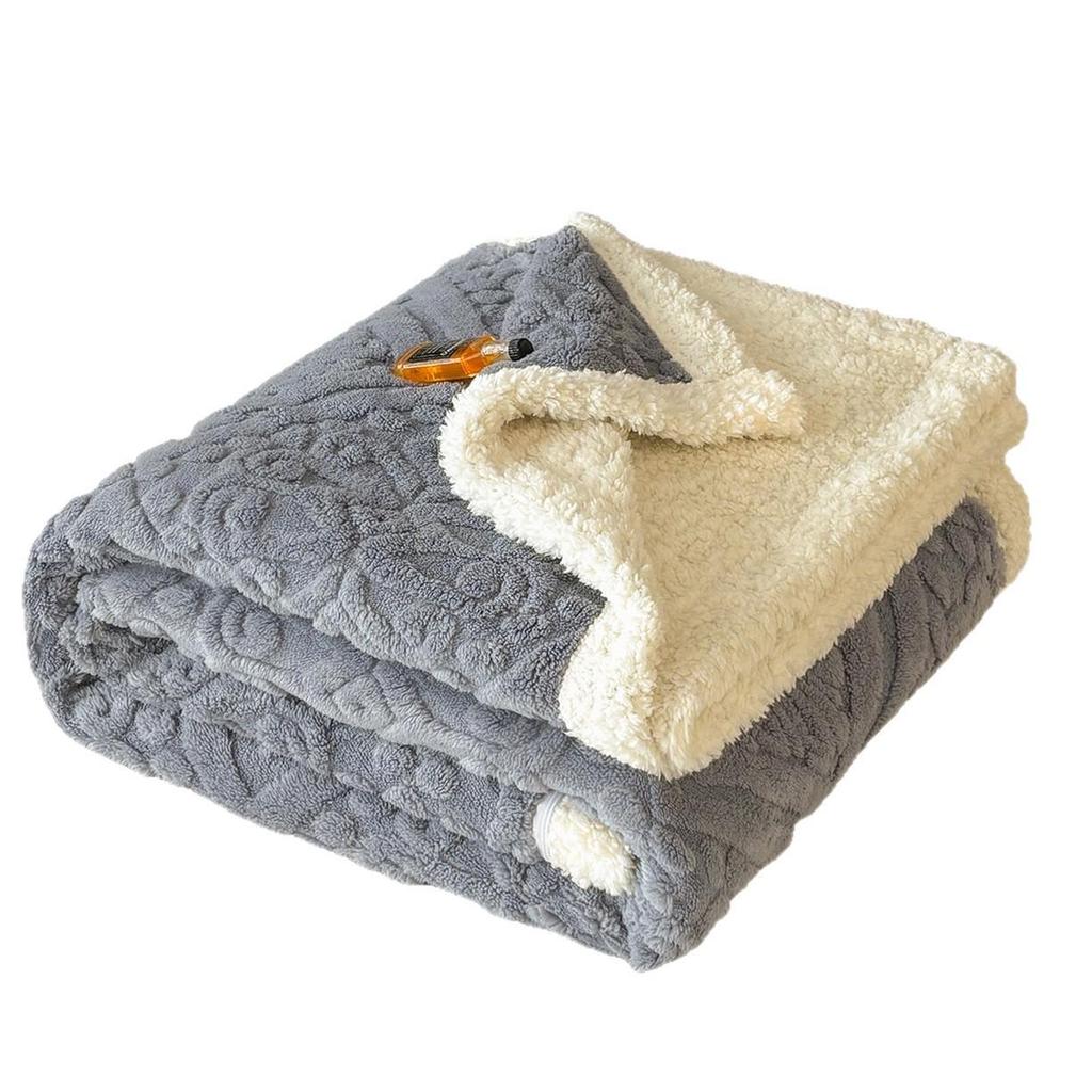2025 Autumn/Winter Taffeta Fleece Duvet Cover & Blanket Combo for Home/Office