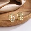 Vintage Love Heart Hollow Small Round Hoop Earrings For Women Trendy Gold Color Ear Buckle Wedding Jewelry Valentine's Day Gifts