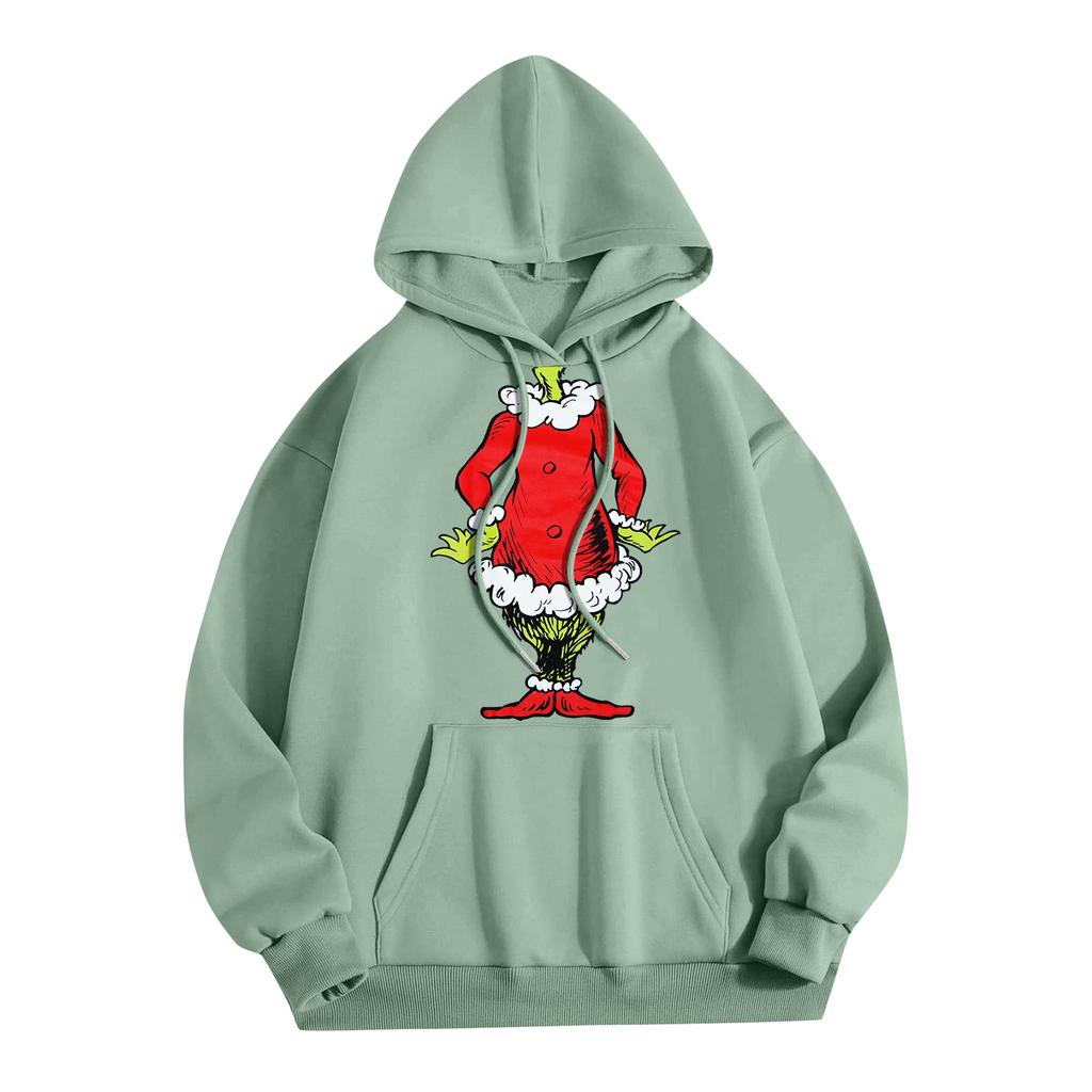 Women's Fashion Women's Lightweight Long Sleeve Pullover With Pockets Preppy Graphic Hoodie