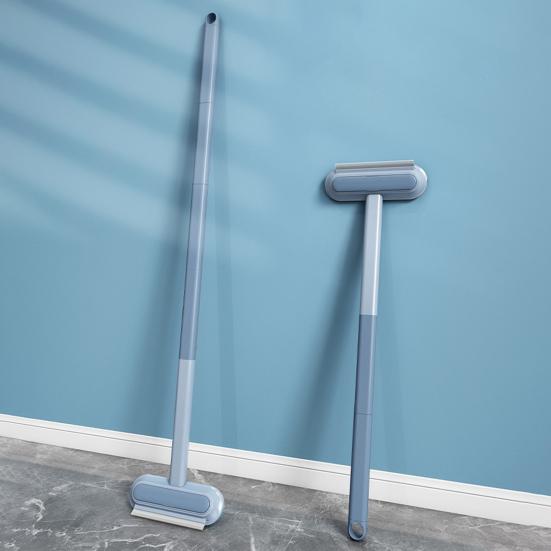 Window Screen Brush 2 In 1 Dual Brush System Glass Tiles Bathroom Doors Car Windshields Cleaner with Extension Pole