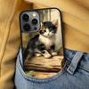 Cute Cat Painting Soft Phone Case for iPhone 17 Air 16e Pro max 15 Pro 13 14 Plus 11 12 MagSafe Magnetic Coque