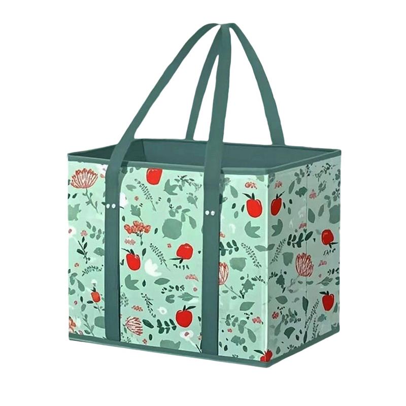 Reusable Grocery Bags Large Grocery Tote Bag Water Resistant Shopping Bags Foldable Grocery Bag For Clothes Shoes And Picnic
