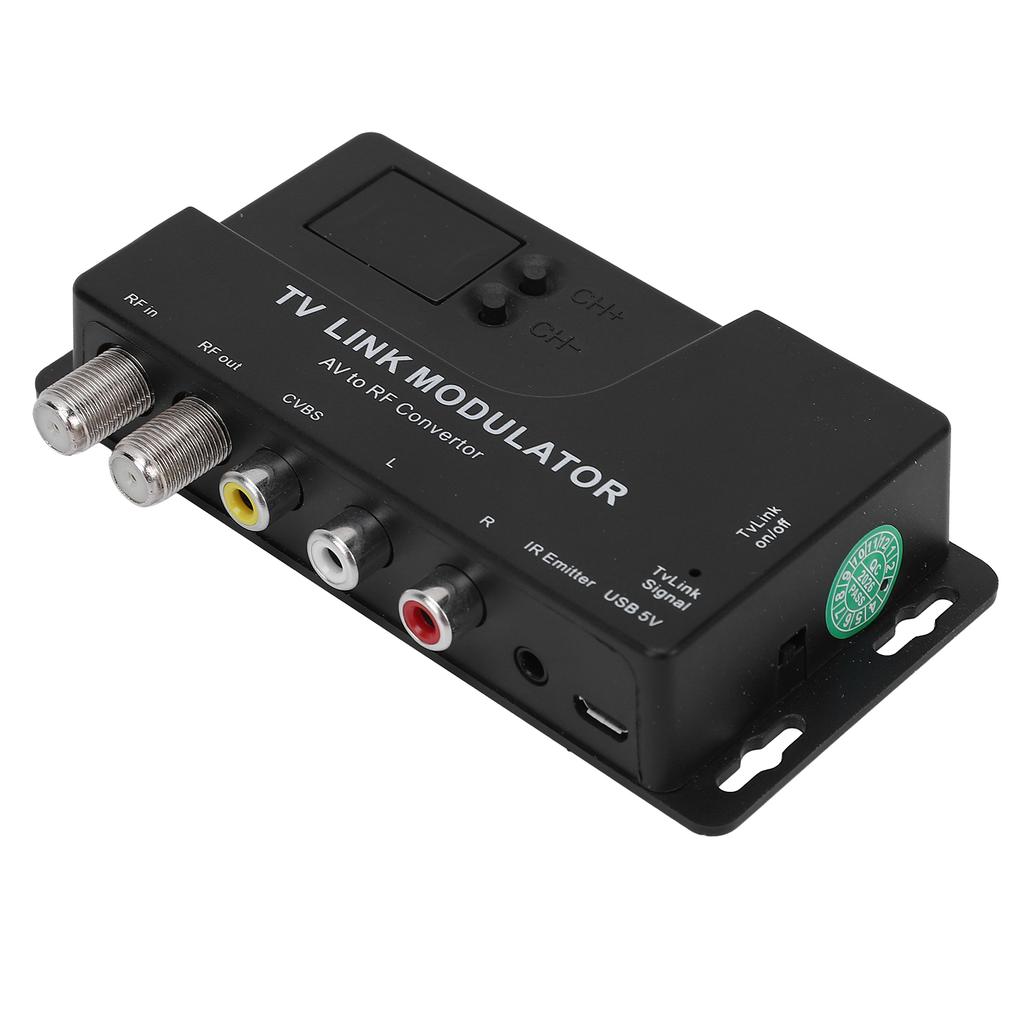 AV zu RF Modulator Radio Corporation of America zu Koaxial Konverter UHF Adapter mit Kanalumschalter für TV-Tuner