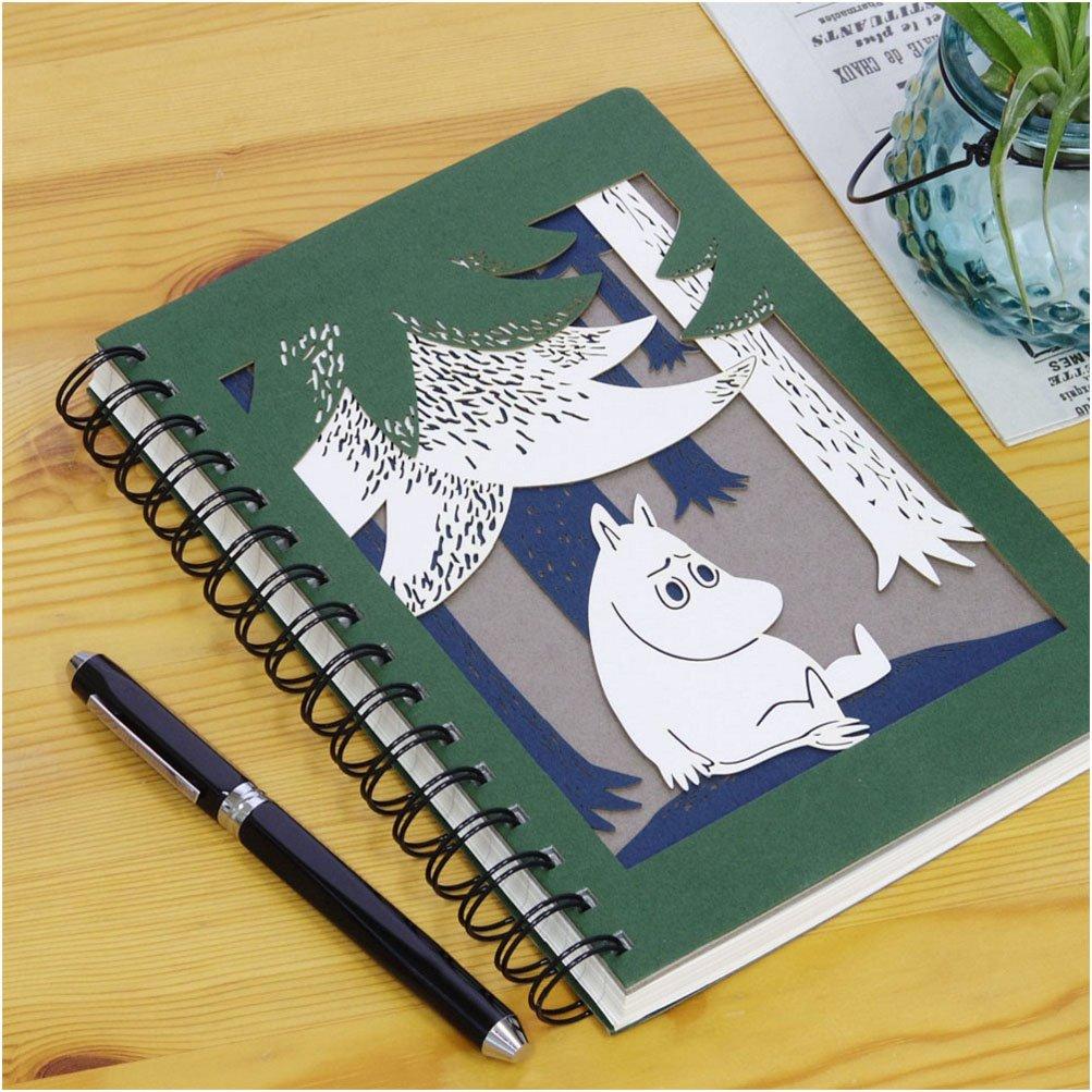 Gakken Staful Moomin A5 Ring Laser D15018 Notebook, GR,