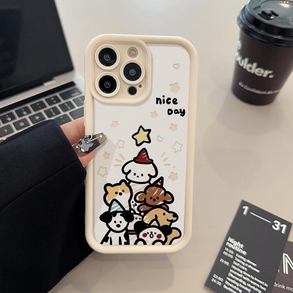 Weihnachts-Handyhülle für iPhone 11 13 12 14 15 16 Pro Max XR XS Samsung A15 A55 A05 Redmi 12 13C OPPO A16 A18 A60 Reno 11 Vivo Y17S Y12 Infinix Note