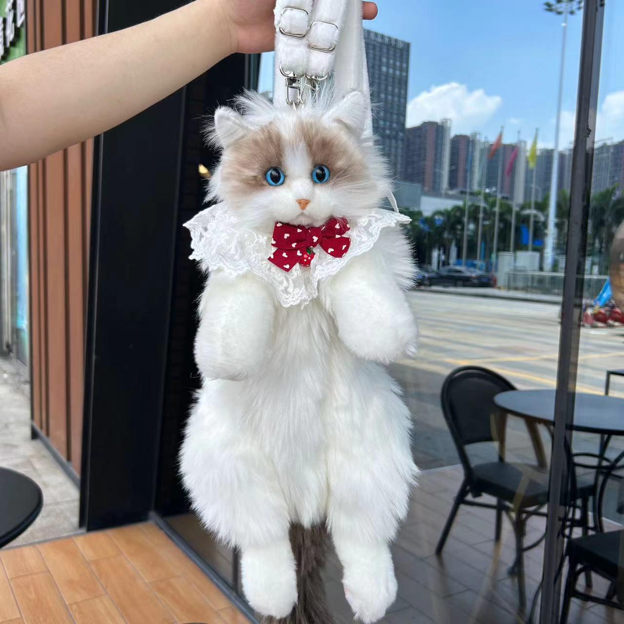 

Рюкзак Ragdoll Cat Plush - Подушка для котенка и игрушка в подарок Gift Bag with Cleaner+Comb+Lint Roller+Card