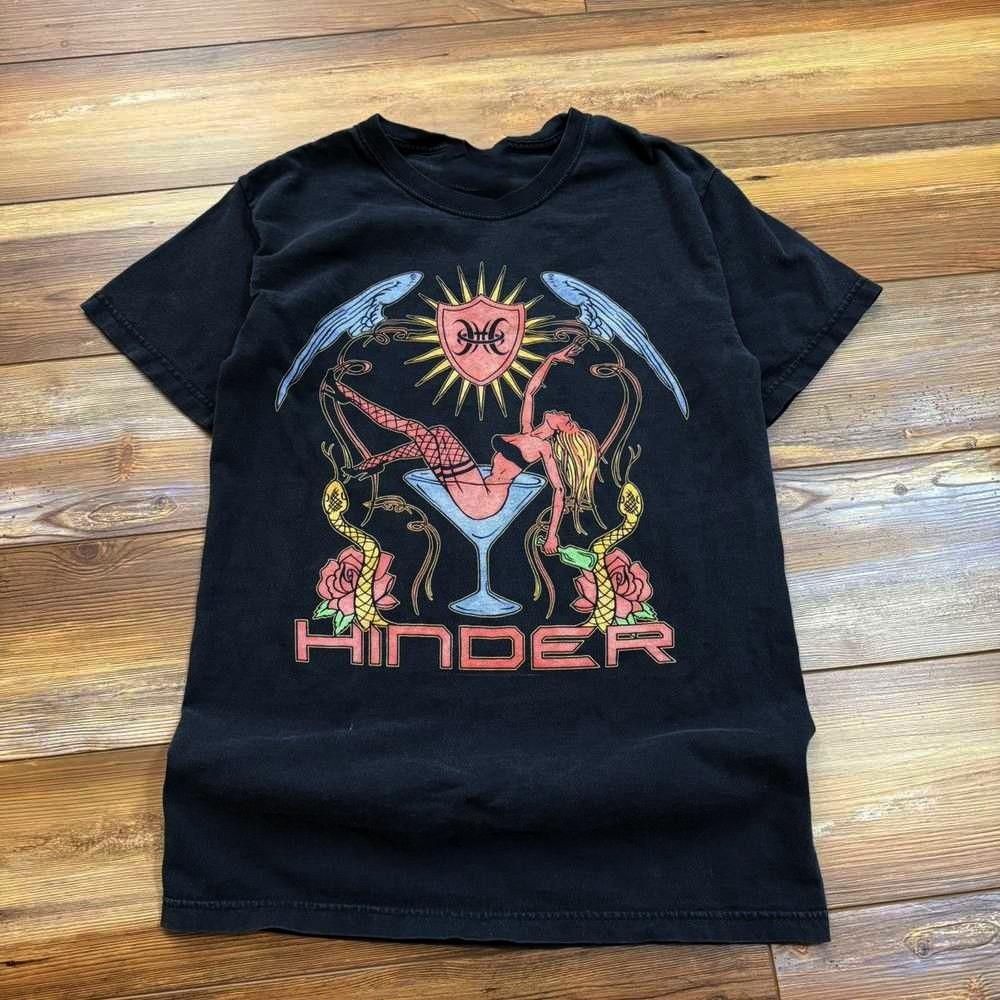 00 S Hinder Rock Band Martini Glass T-shirt S to 5XL PA380 Unisex T-Shirt L