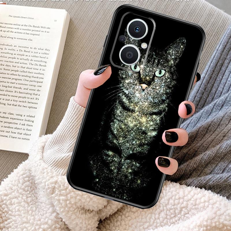Space Happy Cats Case For OPPO Reno 13F 13 12 F 11 8T 7 8 10 Pro OPPO Find X8 X6 Pro X3 X5 Lite Cover Fundas