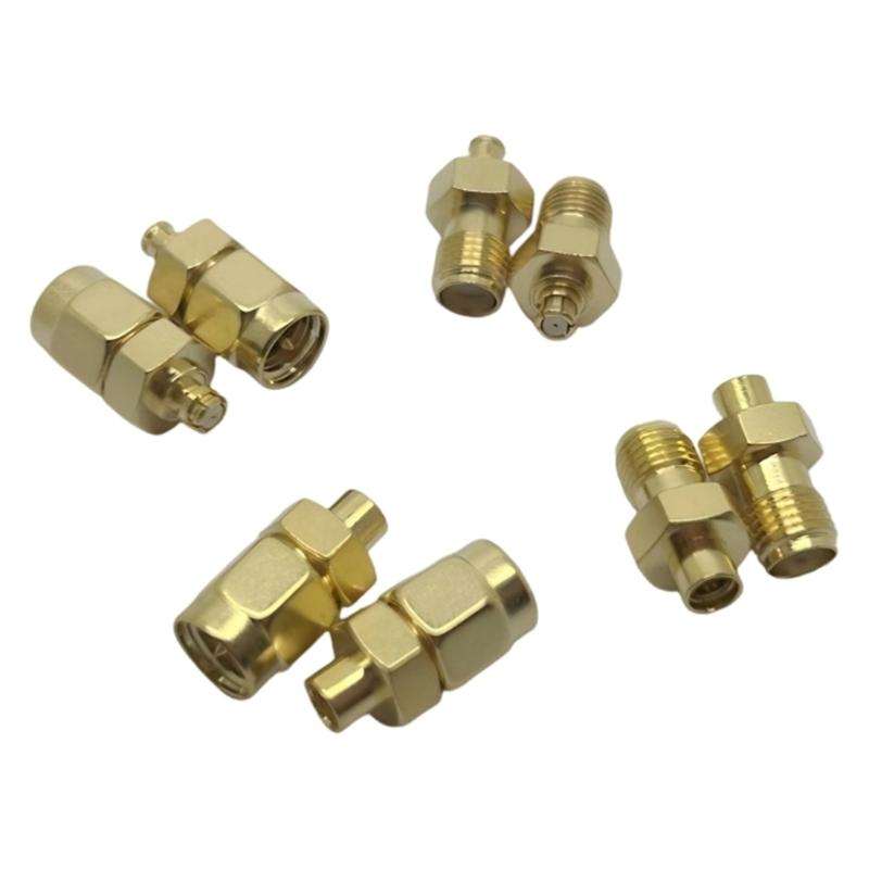 SMA Female to Male Adapter Connector Metal Gold Plated Cable Radio Routers WiFi Mobile Communication Accessories