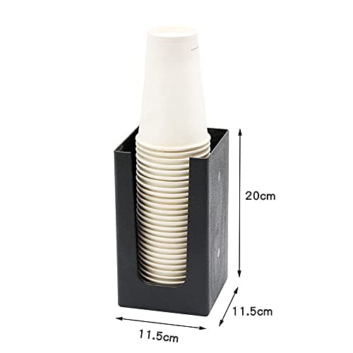 Pappersmugghållare, Muggställ, Kaffekopp, Pappersmuggsdispenser, Svart