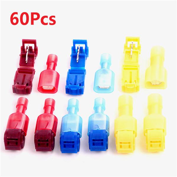 10X Quick Splice Yellow 12-10AWG Male Spade Heat Shrink Wire Connector Terminals