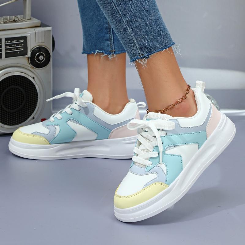 Fashion Board Shoes Ins Trendy Sneakers Women Men PU Leather Walking Shoes Casual Daily Shoes Platform Footwear Wear-resistant
