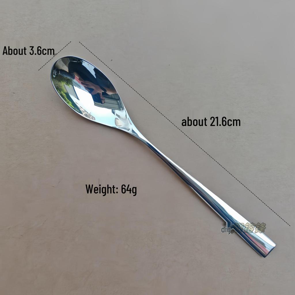 304 Stainless Steel Cutlery Set: Fork, Spoon, Steak Knife, Soup Spoon, Dessert, and Coffee Spoon for Home and Hotel.