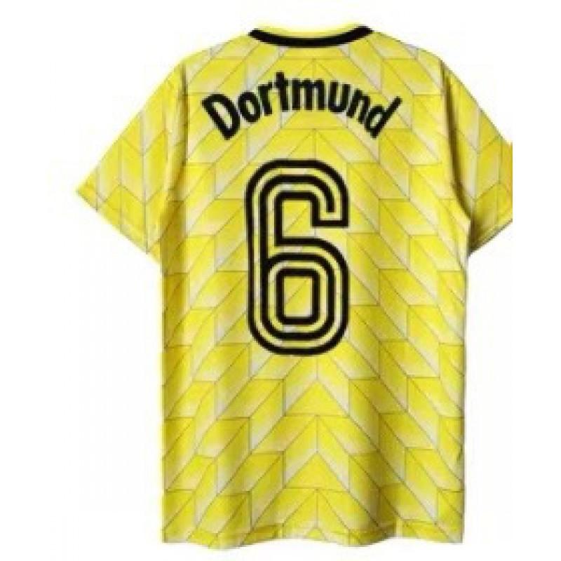 Retro Fußballtrikot Herren Damen Erwachsene Fußballhemd Vintage Dortmund BVB Klassische Trikots Riedle Muller Sammer Haaland