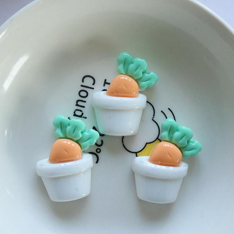 10 Pcs New Cute Cartoon Rabbit Flower Series Flat Back Resin Scrapbooking DIY Jewelry Hairpin Craft Decoration Accessorie