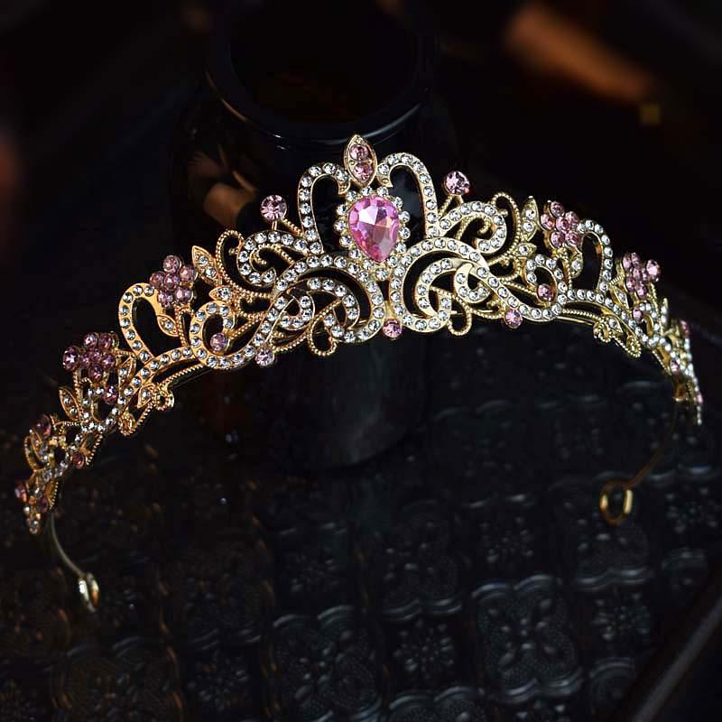 

Корона Принцессы в бегах Элегантное выступление на показе мод в честь дня рождения корейской девушки Аксессуар для волос супер эфирный